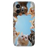 Cekuonline Honor 600 5G ile Uyumlu Kılıf, Kedi Kankılar Temalı Desenli, Darbe Emici Silikon