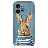 Cekuonline Honor 600 5G ile Uyumlu Kılıf, Kolejli Tavşan Temalı Desenli, Darbe Emici Silikon, Çok Renkli