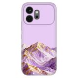Cekuonline Honor 600 5G ile Uyumlu Kılıf, Kristal Tepe Temalı Desenli, Darbe Emici Silikon