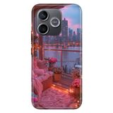 Cekuonline Honor 600 5G ile Uyumlu Kılıf, Manzaram Bu Olsa Temalı Desenli, Darbe Emici Silikon