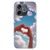 Cekuonline Honor 600 5G ile Uyumlu Kılıf, Seni Çok Seviyorumm Temalı Desenli, Darbe Emici Silikon