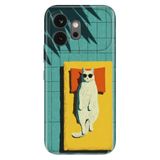 Cekuonline Honor 600 5G ile Uyumlu Kılıf, Sleep Cat Temalı Desenli, Darbe Emici Silikon, Çok Renkli