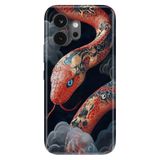 Cekuonline Honor 600 5G ile Uyumlu Kılıf, Snake 0999 Temalı Desenli, Darbe Emici Silikon