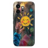 Cekuonline Honor 600 5G ile Uyumlu Kılıf, Sunshine Temalı Desenli, Darbe Emici Silikon