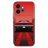 Cekuonline Honor 600 5G ile Uyumlu Kılıf, V8 Classic Temalı Desenli, Darbe Emici Silikon