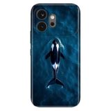 Cekuonline Honor 600 5G ile Uyumlu Orca Temalı Desenli Darbe Emici Silikon Kılıf, Çok Renkli