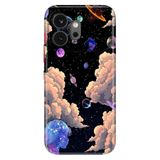 Cekuonline Honor 600 5G ile Uyumlu Silikon Kılıf, Space 1030 Temalı Desenli, Darbe Emici