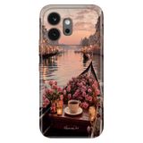 Cekuonline Honor 600 5G ile Uyumlu Venedik Temalı Desenli Darbe Emici Silikon Kılıf, Çok Renkli