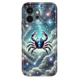 Cekuonline Honor 600 5G ile Uyumlu Yengeç Burcu Temalı Desenli Darbe Emici Silikon Kılıf