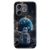 Cekuonline Honor 600 Lite ile Uyumlu Astronot2050 Temalı Desenli Darbe Emici Silikon Kılıf
