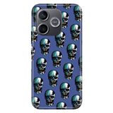 Cekuonline Honor 600 Lite ile Uyumlu Cracked Skull Temalı Desenli Darbe Emici Silikon Kılıf