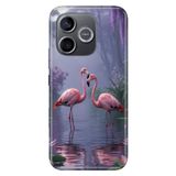 Cekuonline Honor 600 Lite ile Uyumlu Flamingo Aşk Temalı Desenli Darbe Emici Silikon Kılıf