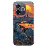 Cekuonline Honor 600 Lite ile Uyumlu İstanbulum Temalı Desenli Darbe Emici Silikon Kılıf