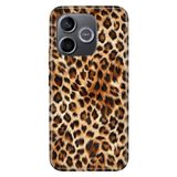 Cekuonline Honor 600 Lite ile Uyumlu Kılıf, Afrika Leopar Temalı Desenli, Darbe Emici Silikon