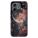 Cekuonline Honor 600 Lite ile Uyumlu Kılıf, Dolunay Moon Temalı Desenli, Darbe Emici Silikon