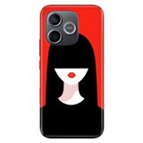 Cekuonline Honor 600 Lite ile Uyumlu Kılıf, Ekol Kız Temalı Desenli, Darbe Emici Silikon