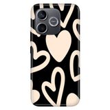 Cekuonline Honor 600 Lite ile Uyumlu Kılıf, Heart Wall Temalı Desenli, Darbe Emici Silikon