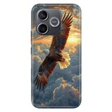 Cekuonline Honor 600 Lite ile Uyumlu Kılıf, Kartal 86 Temalı Desenli, Darbe Emici Silikon