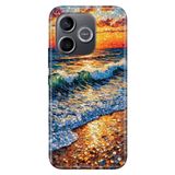 Cekuonline Honor 600 Lite ile Uyumlu Kılıf, Kristal Deniz Temalı Desenli, Darbe Emici Silikon