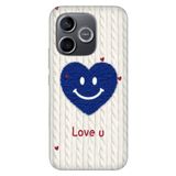 Cekuonline Honor 600 Lite ile Uyumlu Kılıf, Love U Temalı Desenli, Darbe Emici Silikon