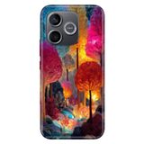 Cekuonline Honor 600 Lite ile Uyumlu Kılıf, Lüks Orman Temalı Desenli, Darbe Emici Silikon, Çok Renkli