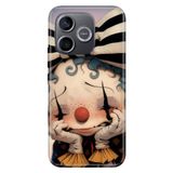 Cekuonline Honor 600 Lite ile Uyumlu Kılıf, Palyaço Temalı Desenli, Darbe Emici Silikon