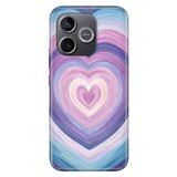 Cekuonline Honor 600 Lite ile Uyumlu Kılıf, Purple Love Temalı Desenli, Darbe Emici Silikon