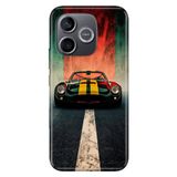 Cekuonline Honor 600 Lite ile Uyumlu Kılıf, Race Classico Temalı Desenli, Darbe Emici Silikon