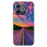 Cekuonline Honor 600 Lite ile Uyumlu Kılıf, Road to Holiday Temalı Desenli, Darbe Emici Silikon