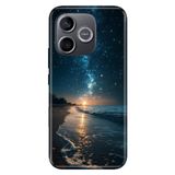 Cekuonline Honor 600 Lite ile Uyumlu Kılıf, Sahilde Gece Temalı Desenli, Darbe Emici Silikon