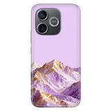 Cekuonline Honor 600 Lite ile Uyumlu Kristal Tepe Temalı Desenli Darbe Emici Silikon Kılıf