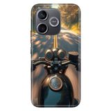 Cekuonline Honor 600 Lite ile Uyumlu Motorsiklet Temalı Desenli Darbe Emici Silikon Kılıf