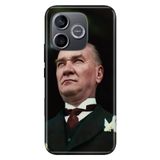 Cekuonline Honor 600 Lite ile Uyumlu Mustafa Kemalim Temalı Desenli Darbe Emici Silikon Kılıf, Çok Renkli