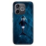 Cekuonline Honor 600 Lite ile Uyumlu Orca Temalı Desenli Darbe Emici Silikon Kılıf