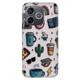 Cekuonline Honor 600 Lite ile Uyumlu Relax Temalı Desenli Darbe Emici Silikon Kılıf