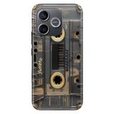 Cekuonline Honor 600 Lite ile Uyumlu Retro Kaset Temalı Desenli Darbe Emici Silikon Kılıf