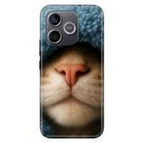 Cekuonline Honor 600 Lite ile Uyumlu Street Cat Temalı Desenli Darbe Emici Silikon Kılıf, Çok Renkli