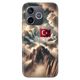 Cekuonline Honor 600 Lite ile Uyumlu Türk Askeri Temalı Desenli Darbe Emici Silikon Kılıf