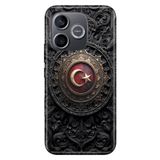 Cekuonline Honor 600 Lite ile Uyumlu Türkiye TC Temalı Desenli Darbe Emici Silikon Kılıf