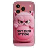 Cekuonline Honor 600 Pro 5G ile Uyumlu Dont Touch Temalı Desenli Darbe Emici Silikon Kılıf