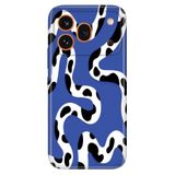 Cekuonline Honor 600 Pro 5G ile Uyumlu Kılıf, Cow Snake Temalı Desenli, Darbe Emici Silikon