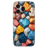 Cekuonline Honor 600 Pro 5G ile Uyumlu Kılıf, Kayalıklar Temalı Desenli, Darbe Emici Silikon