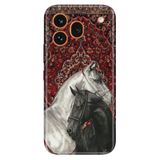 Cekuonline Honor 600 Pro 5G ile Uyumlu Kılıf, Ottoman Horse Temalı Desenli, Darbe Emici Silikon
