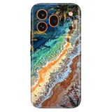 Cekuonline Honor 600 Pro 5G ile Uyumlu Kılıf, Tropical Ada Temalı Desenli, Darbe Emici Silikon
