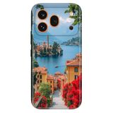Cekuonline Honor 600 Pro 5G ile Uyumlu Lake Como Temalı Desenli Darbe Emici Silikon Kılıf