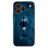 Cekuonline Honor 600 Pro 5G ile Uyumlu Orca Temalı Desenli Darbe Emici Silikon Kılıf