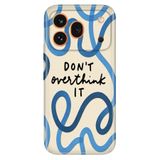 Cekuonline Honor 600 Pro 5G ile Uyumlu Overthink Temalı Desenli Darbe Emici Silikon Kılıf, Çok Renkli