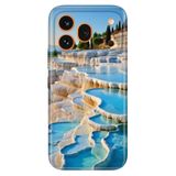 Cekuonline Honor 600 Pro 5G ile Uyumlu Pamukkale Temalı Desenli Darbe Emici Silikon Kılıf
