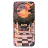 Cekuonline Honor Magic 8 Lite ile Uyumlu Kılıf, Bloom Temalı Desenli, Darbe Emici Silikon