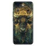 Cekuonline Honor Magic 8 Lite ile Uyumlu Kılıf, Boğa Burcu Temalı Desenli, Darbe Emici Silikon